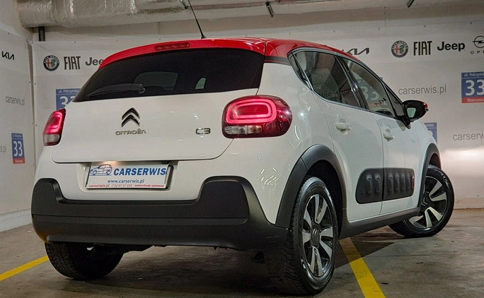 Citroen C3 cena 44800 przebieg: 132493, rok produkcji 2019 z Pionki małe 379